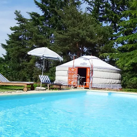 Lyxtält Yourte D'ardeche Avec Piscine Privee